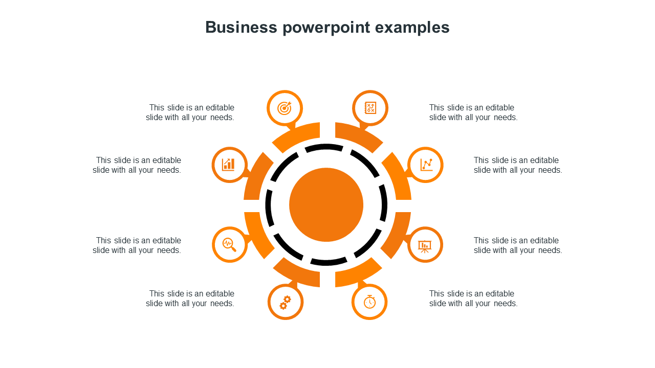 business powerpoint examples-orange